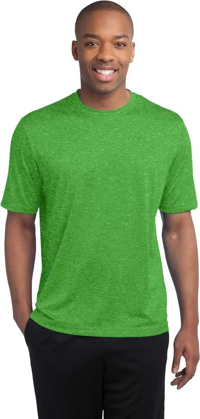 Sport-tek St360 Heather Contender Tee - Turf Green