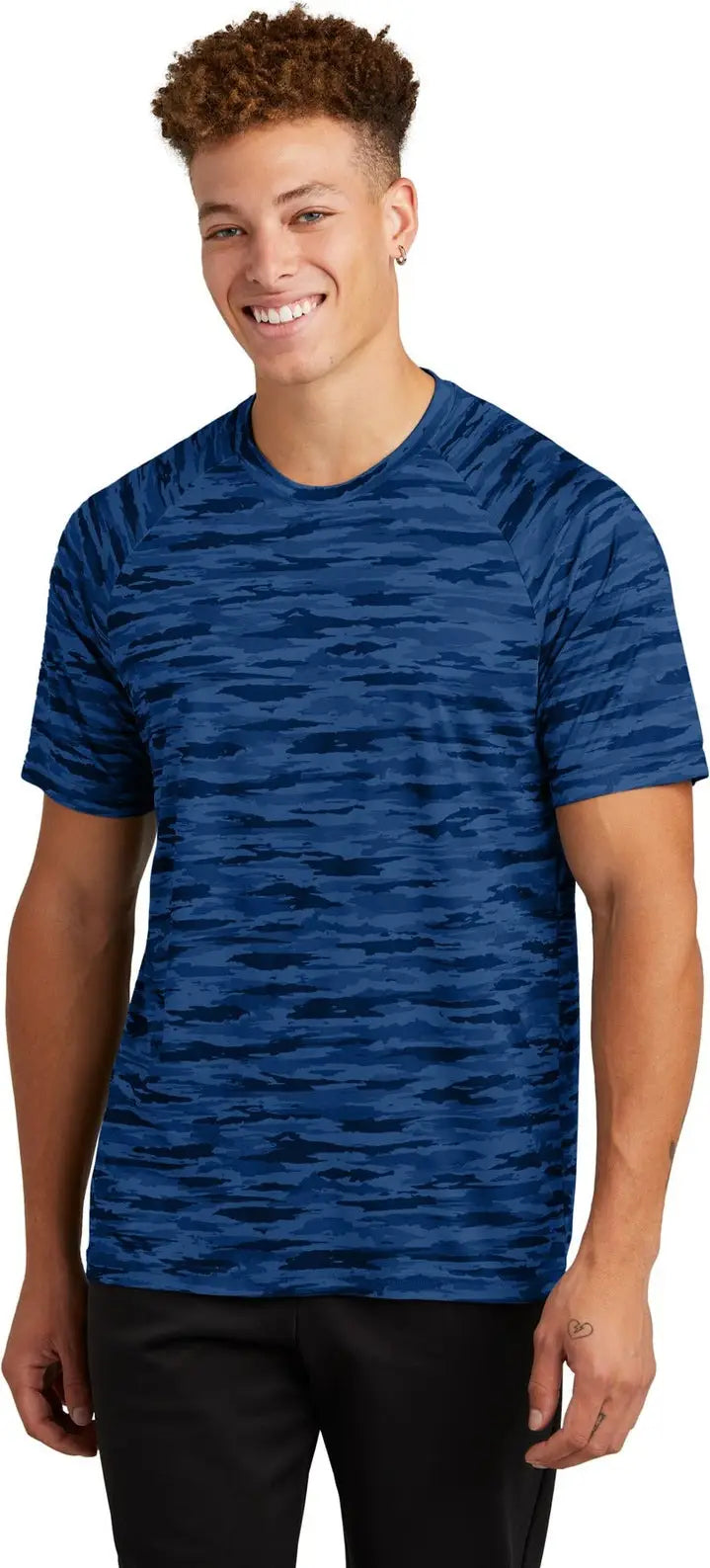 Sport-tek St375 Drift Camo Tee - Royal