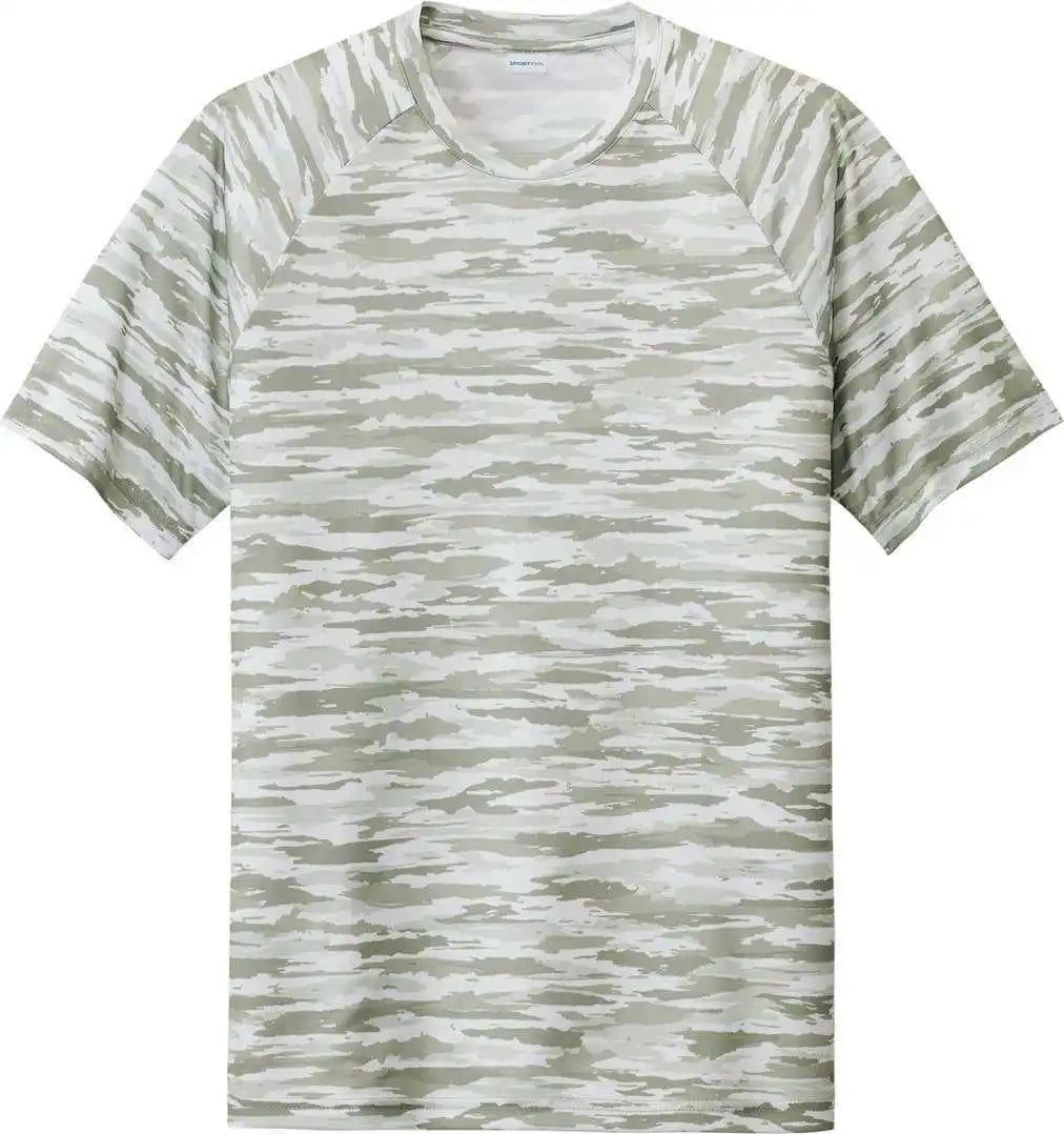 Sport-tek St375 Drift Camo Tee - White