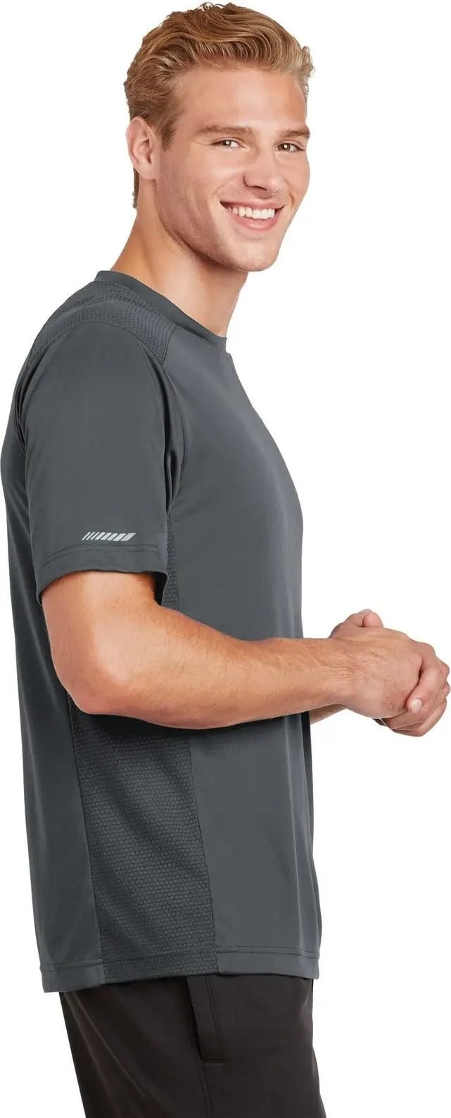 Sport-tek St380 Posicharge Elevate Tee - Iron Gray