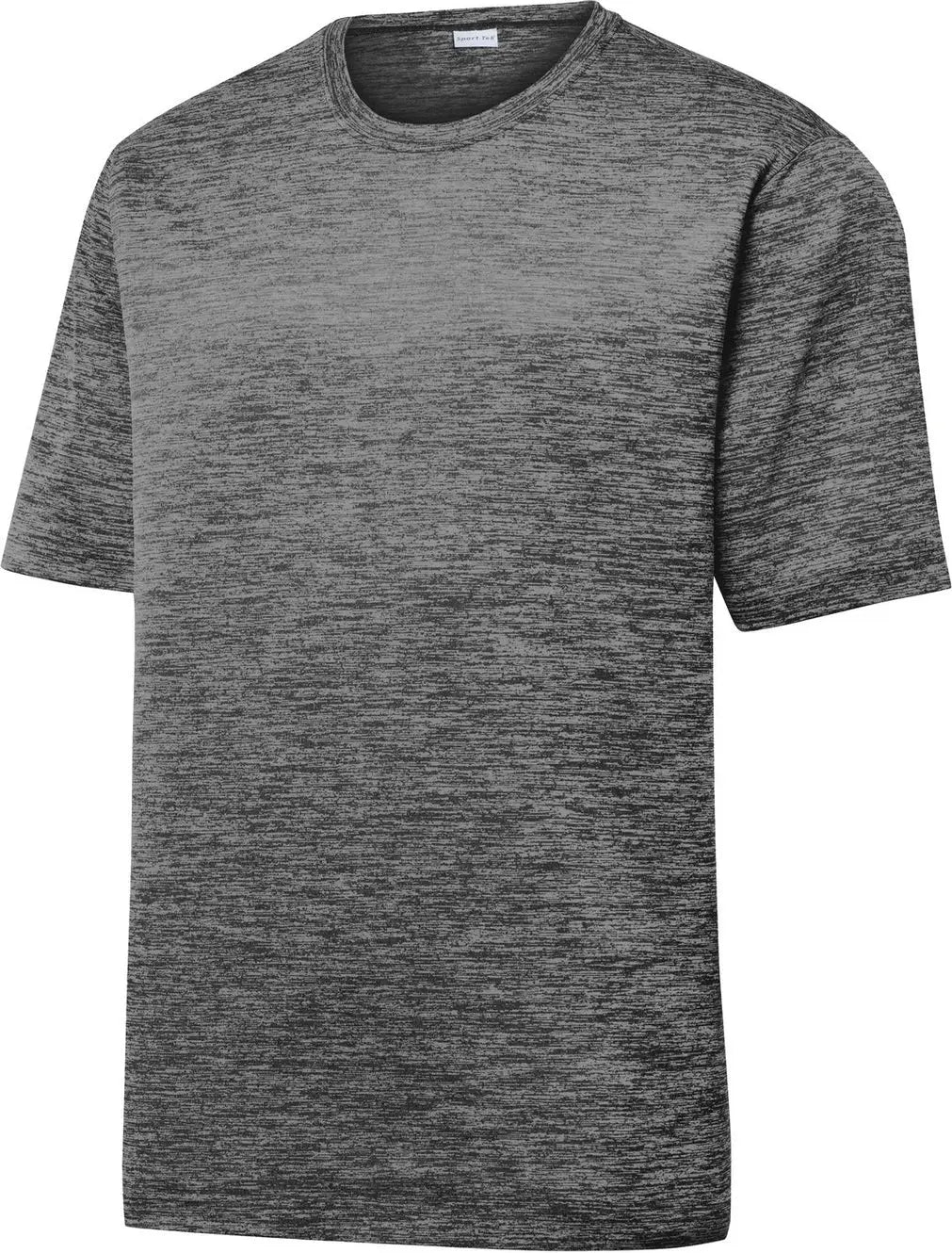 Sport-tek St390 Posicharge Electric Heather Tee - Gray-black