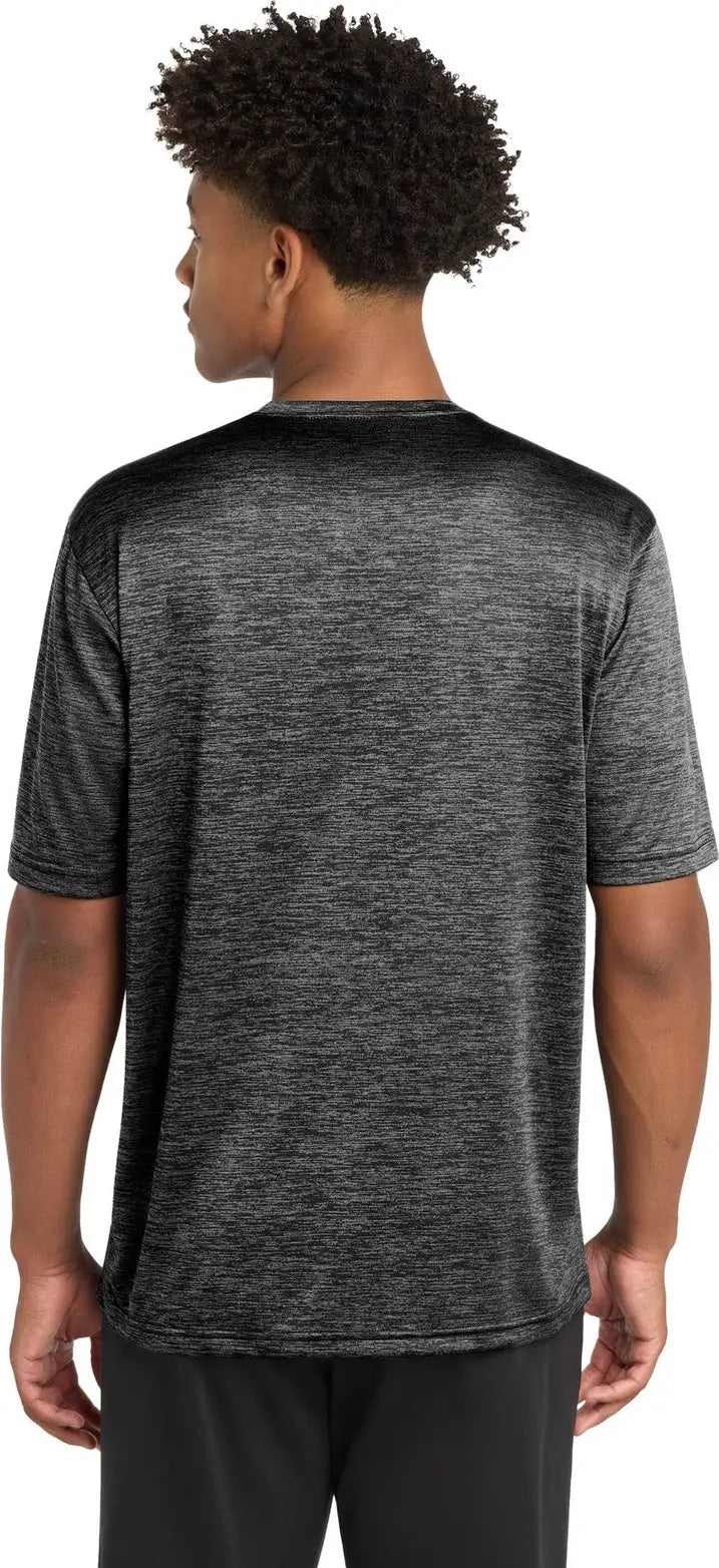 Sport-tek St390 Posicharge Electric Heather Tee - Gray-black