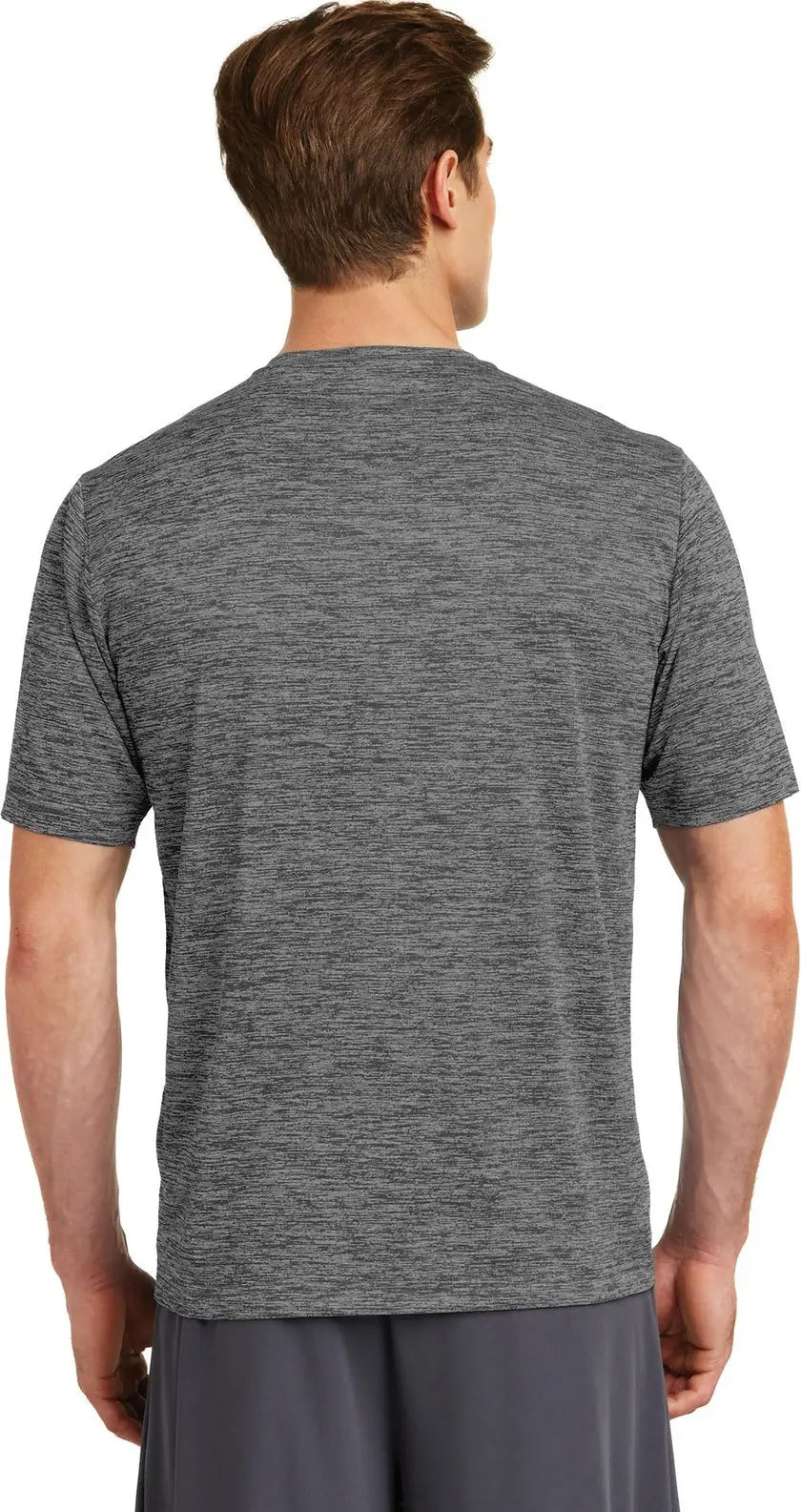 Sport-tek St390 Posicharge Electric Heather Tee - Gray-black