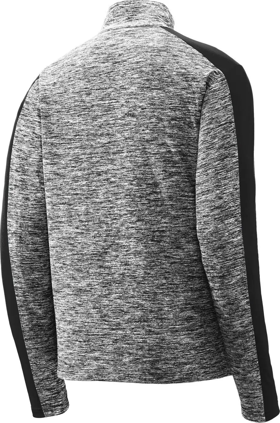 Sport-tek St397 Posicharge Electric Heather Colorblock 1/4-zip Pullover - Black