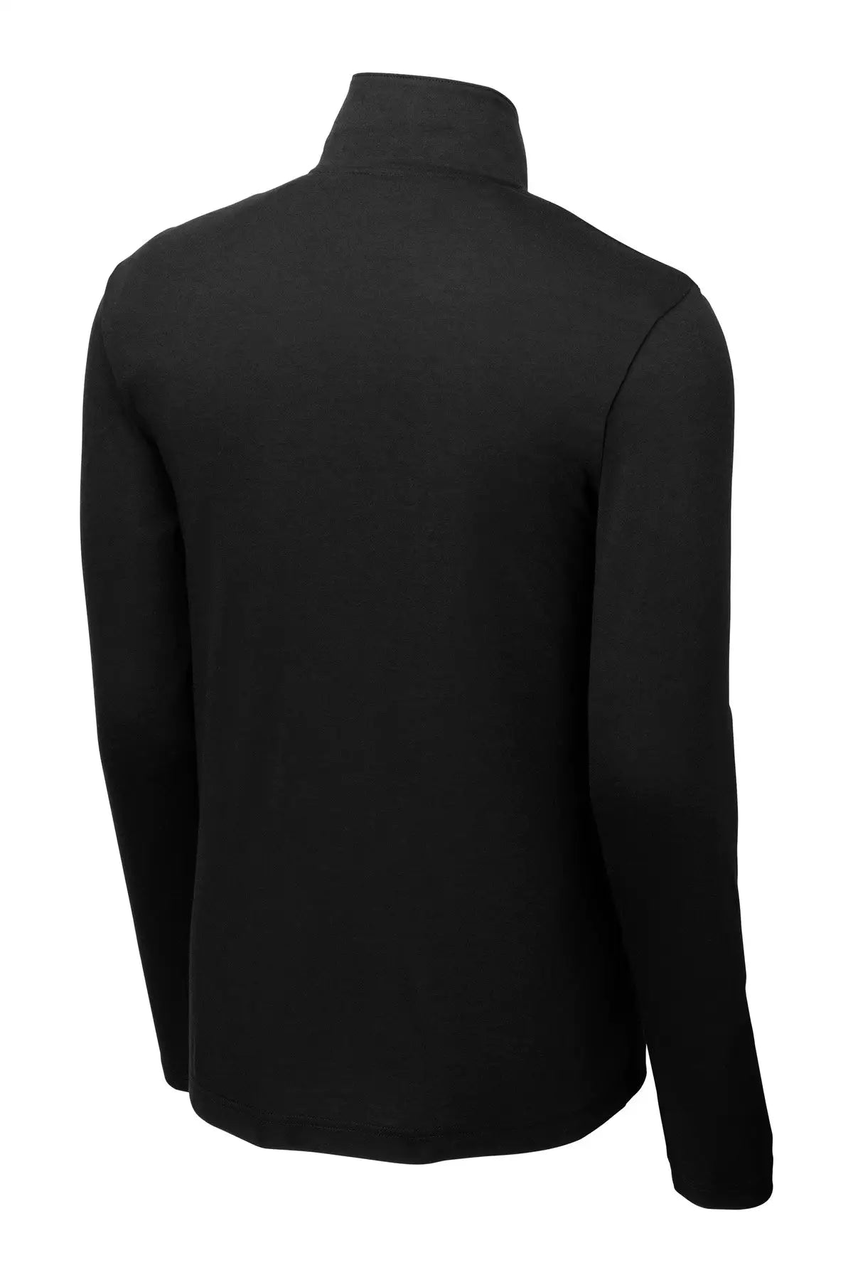 Sport-tek St407 Posicharge Tri-blend Wicking 1/4-zip Pullover - Black Triad Solid - Adult Xs