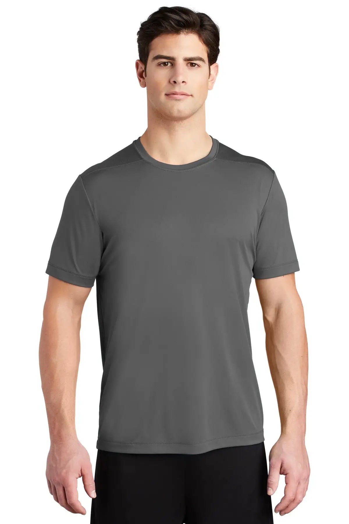 Sport-tek St420 Posi-uv Pro Tee - Dark Smoke Gray - Adult Xs