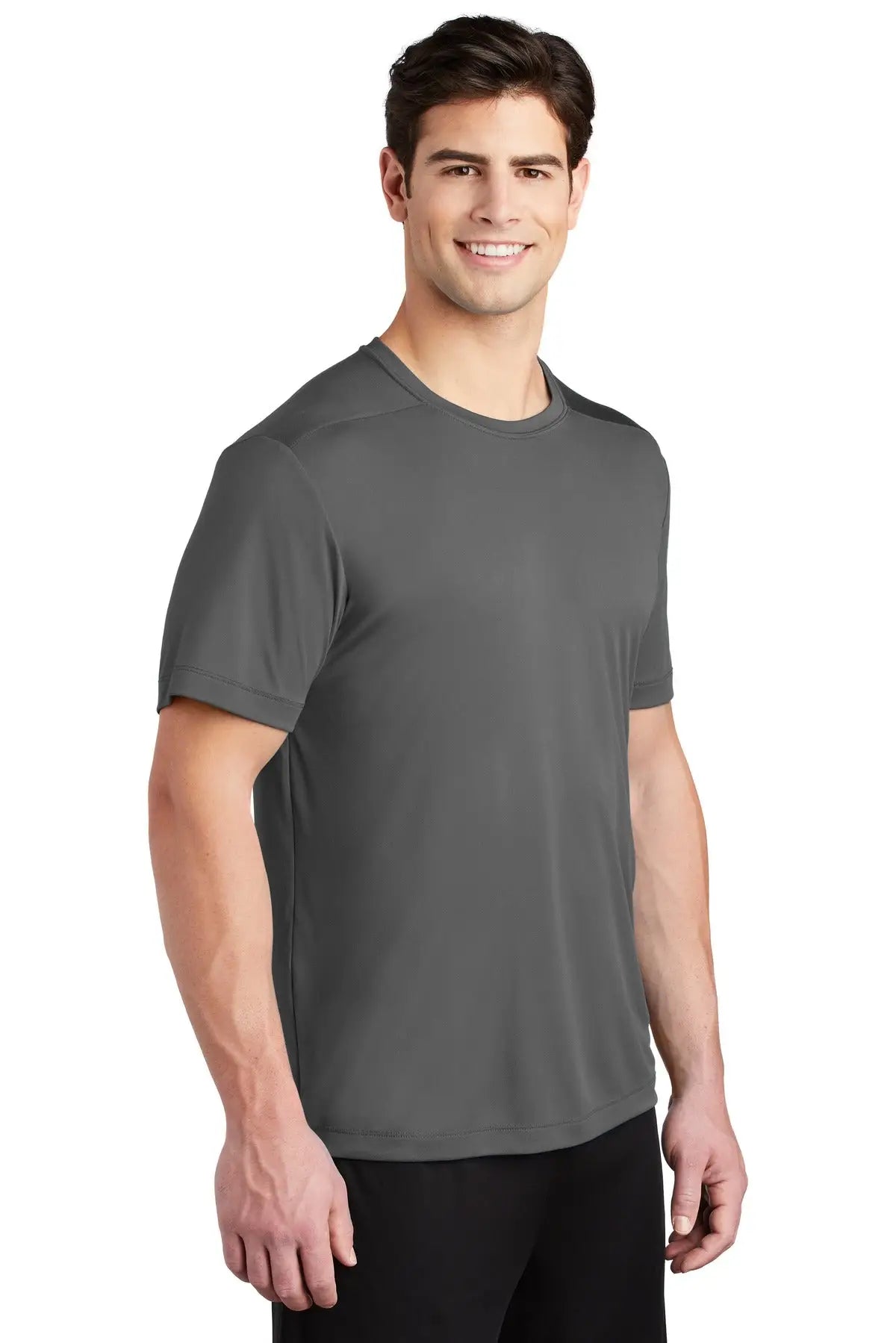 Sport-tek St420 Posi-uv Pro Tee - Dark Smoke Gray