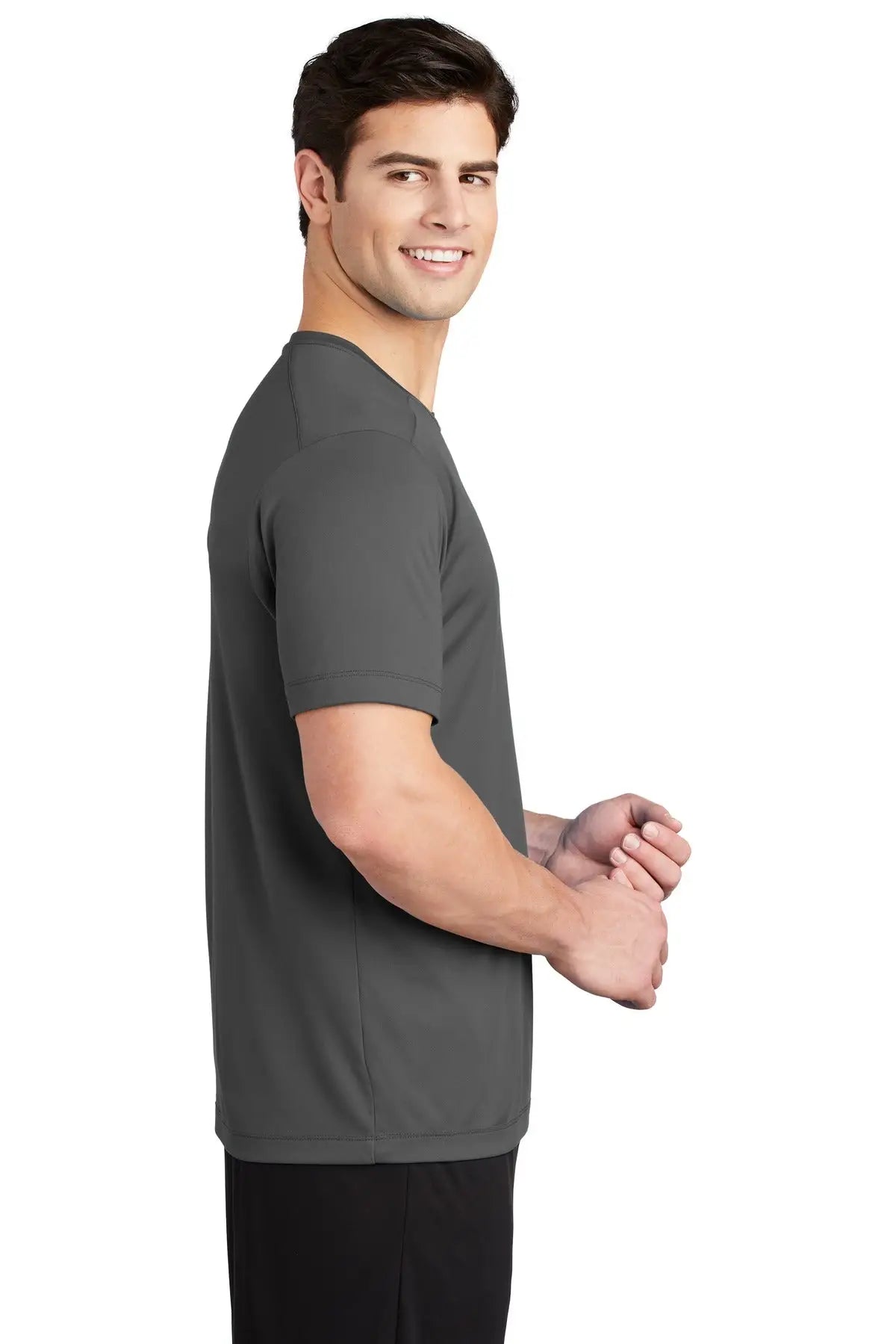 Sport-tek St420 Posi-uv Pro Tee - Dark Smoke Gray