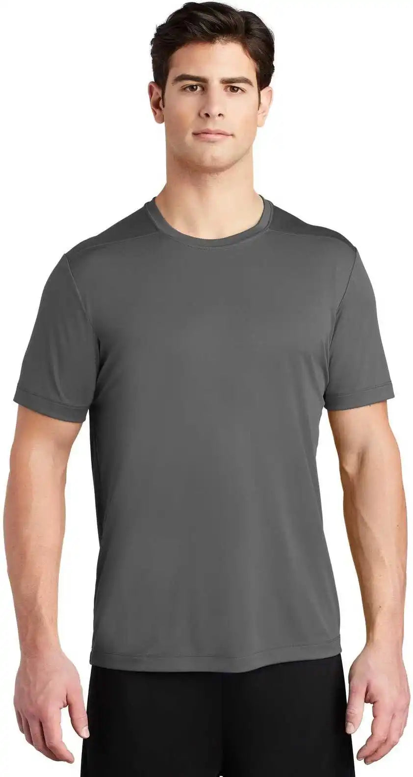 Sport Tek St420 Posi Uv Pro Tee Dark Smoke Gray