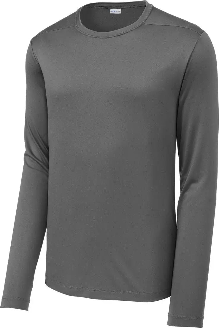 Sport-tek St420ls Posi-uv Pro Long Sleeve Tee - Dark Smoke Gray