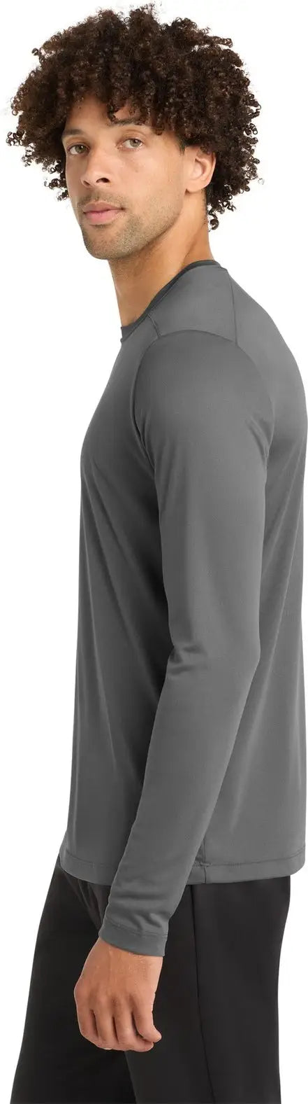 Sport-tek St420ls Posi-uv Pro Long Sleeve Tee - Dark Smoke Gray
