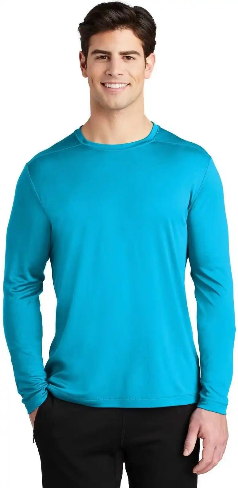 Sport-tek St420ls Posi-uv Pro Long Sleeve Tee - Sapphire