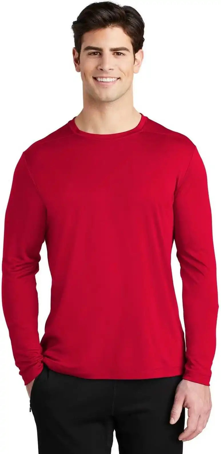 Sport-tek St420ls Posi-uv Pro Long Sleeve Tee - True Red