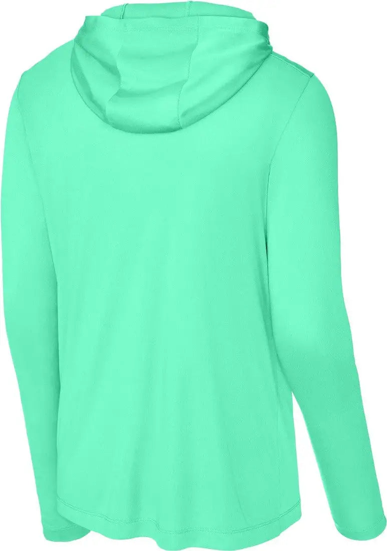 Sport-tek St420lsh Posi-uv Pro Long Sleeve Hoodie - Bright Seafoam
