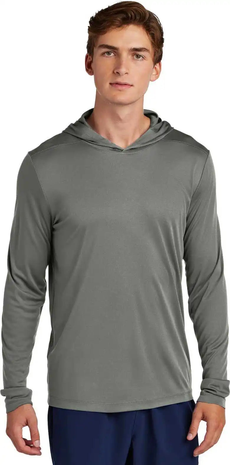 Sport-tek St420lsh Posi-uv Pro Long Sleeve Hoodie - Dksmkgy