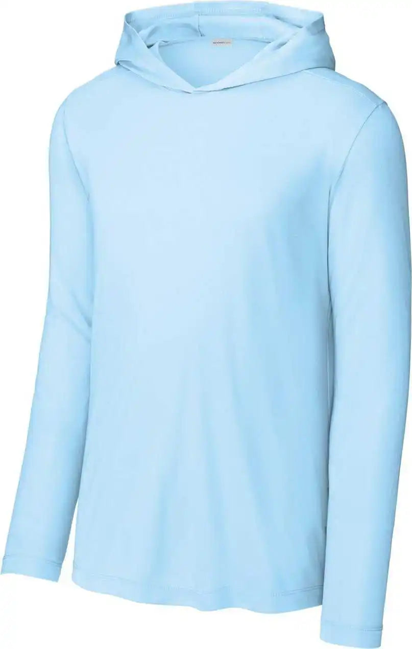 Sport-tek St420lsh Posi-uv Pro Long Sleeve Hoodie - Light Blue