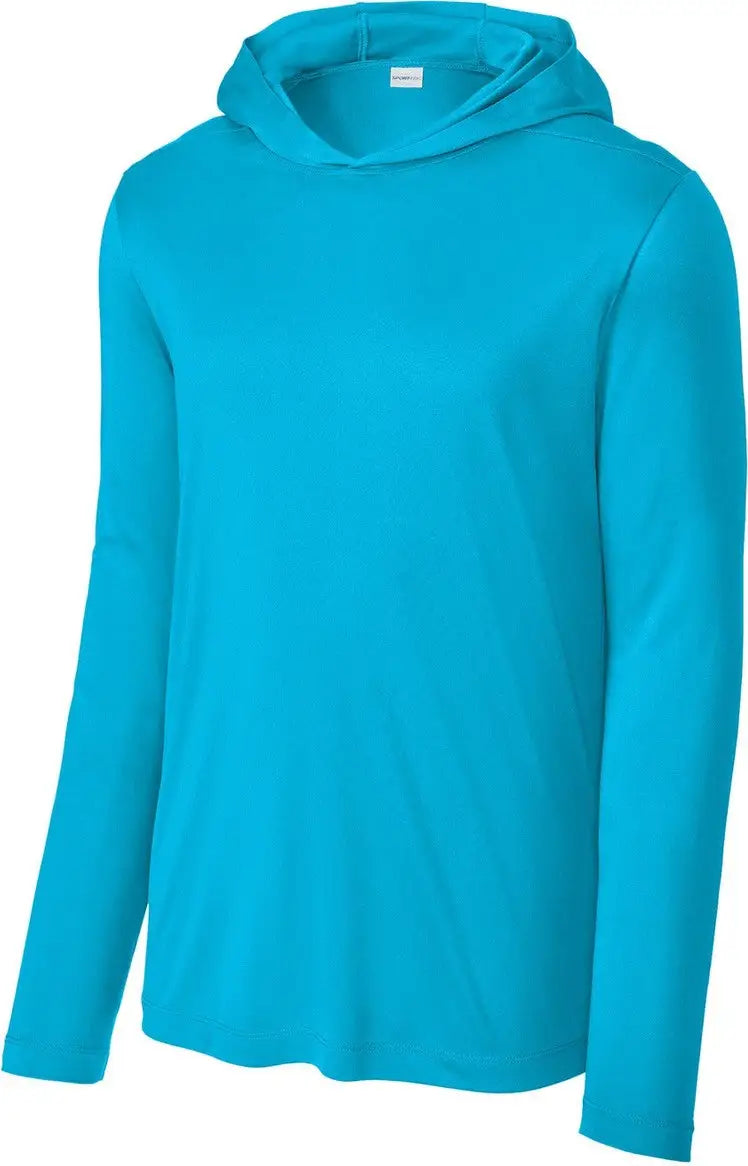 Sport-tek St420lsh Posi-uv Pro Long Sleeve Hoodie - Sapphire