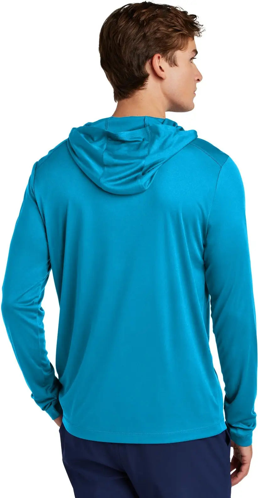 Sport-tek St420lsh Posi-uv Pro Long Sleeve Hoodie - Sapphire