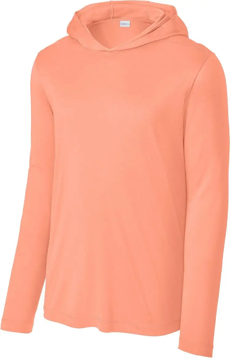 Sport-tek St420lsh Posi-uv Pro Long Sleeve Hoodie - Soft Coral