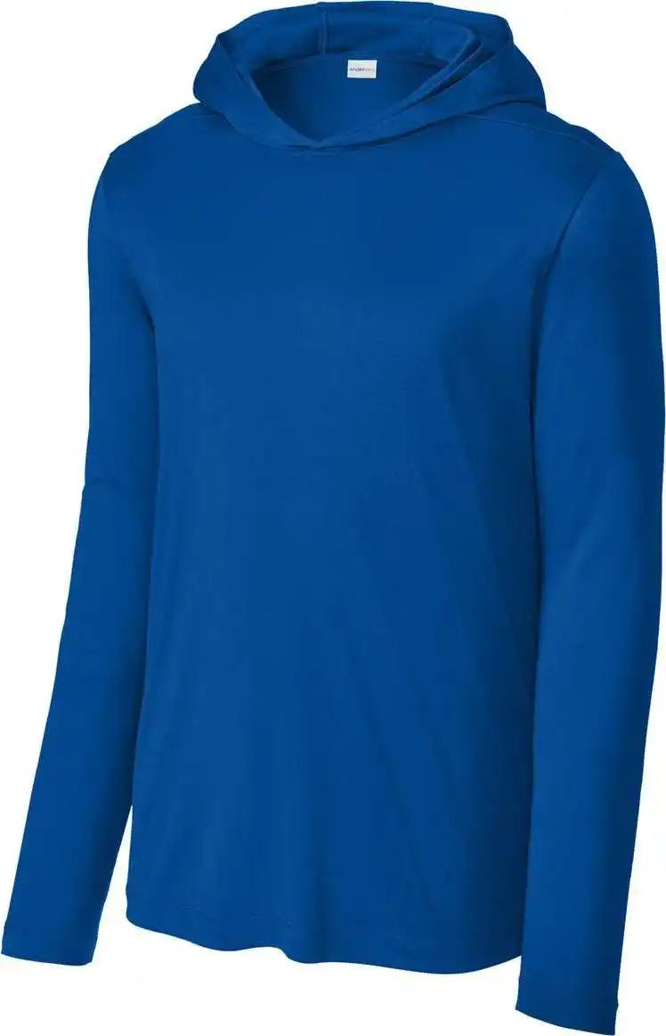 Sport Tek St420lsh Posi Uv Pro Long Sleeve Hoodie True Royal