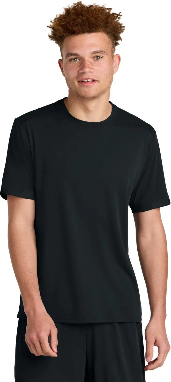 Sport-tek St440 Club Short Sleeve Crew - Black