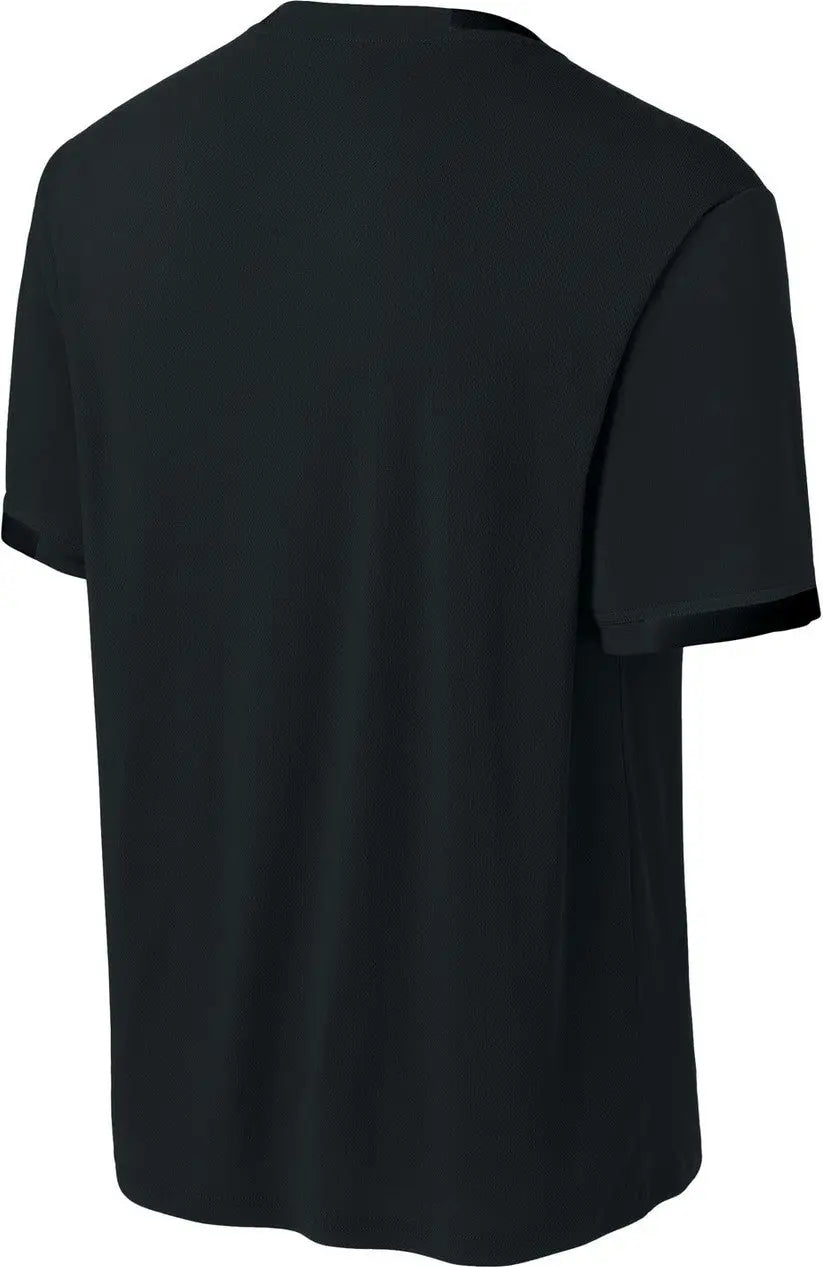 Sport-tek St440 Club Short Sleeve Crew - Black