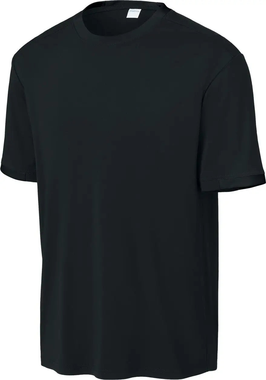Sport-tek St440 Club Short Sleeve Crew - Black