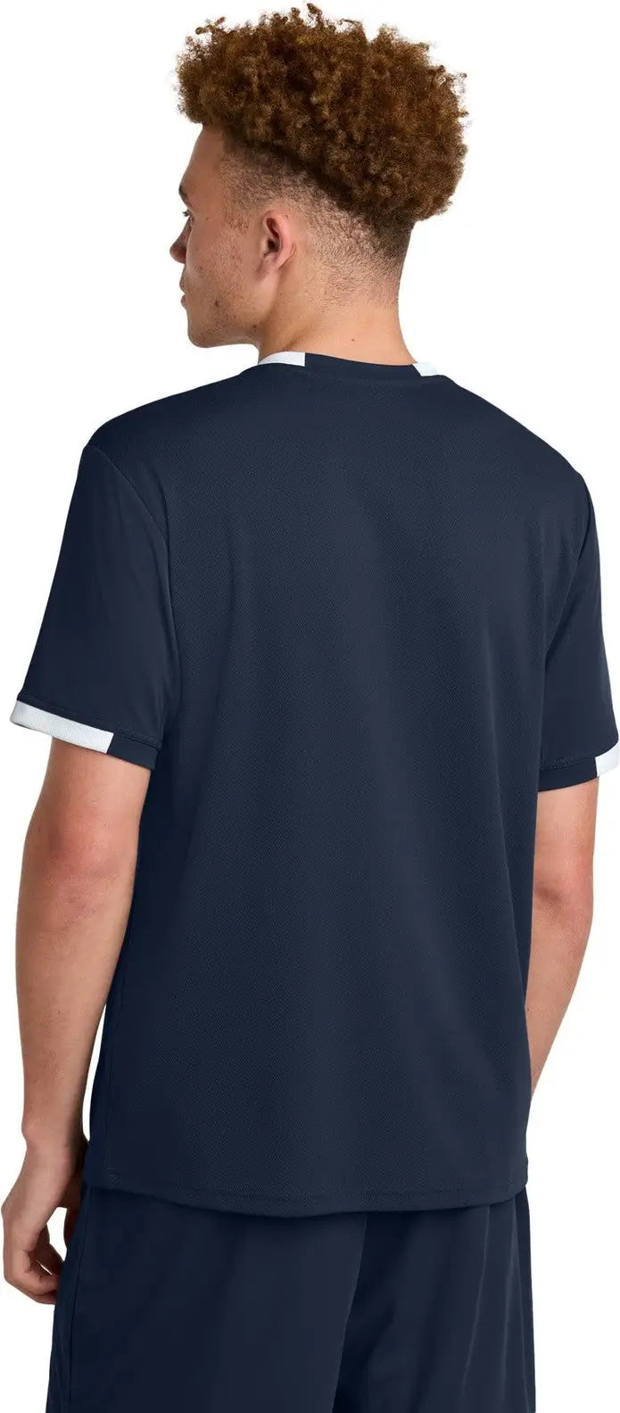 Sport-tek St440 Club Short Sleeve Crew - True Navy White