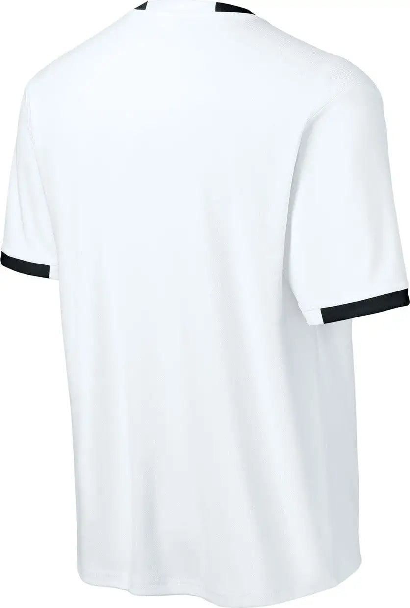 Sport-tek St440 Club Short Sleeve Crew - White Black - White/ / Adult Xs
