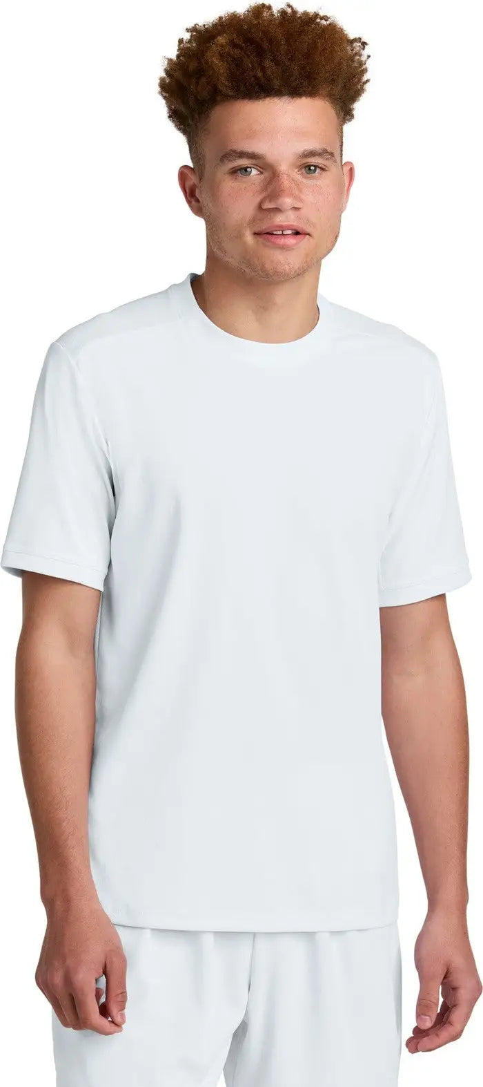 Sport-tek St440 Club Short Sleeve Crew - White