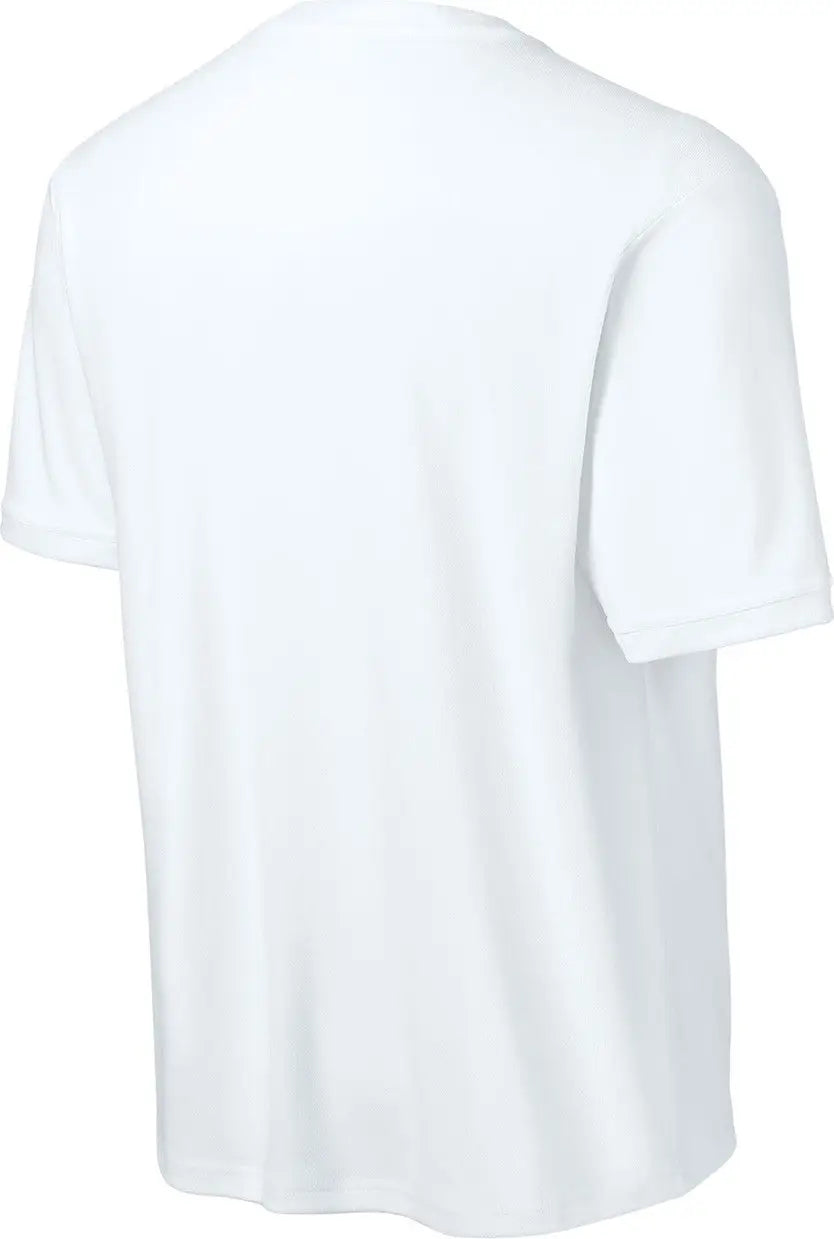 Sport-tek St440 Club Short Sleeve Crew - White