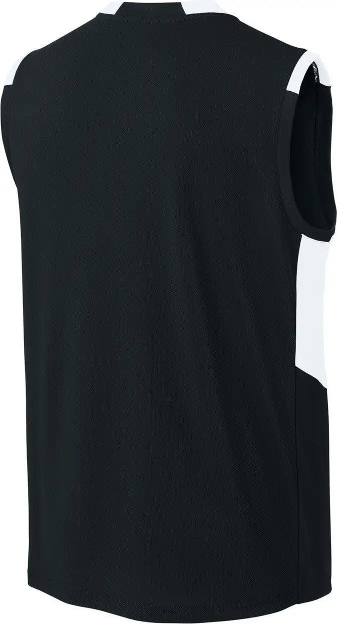 Sport-tek St441 Club Sleeveless V-neck - Black White - Black/ / Adult Xs