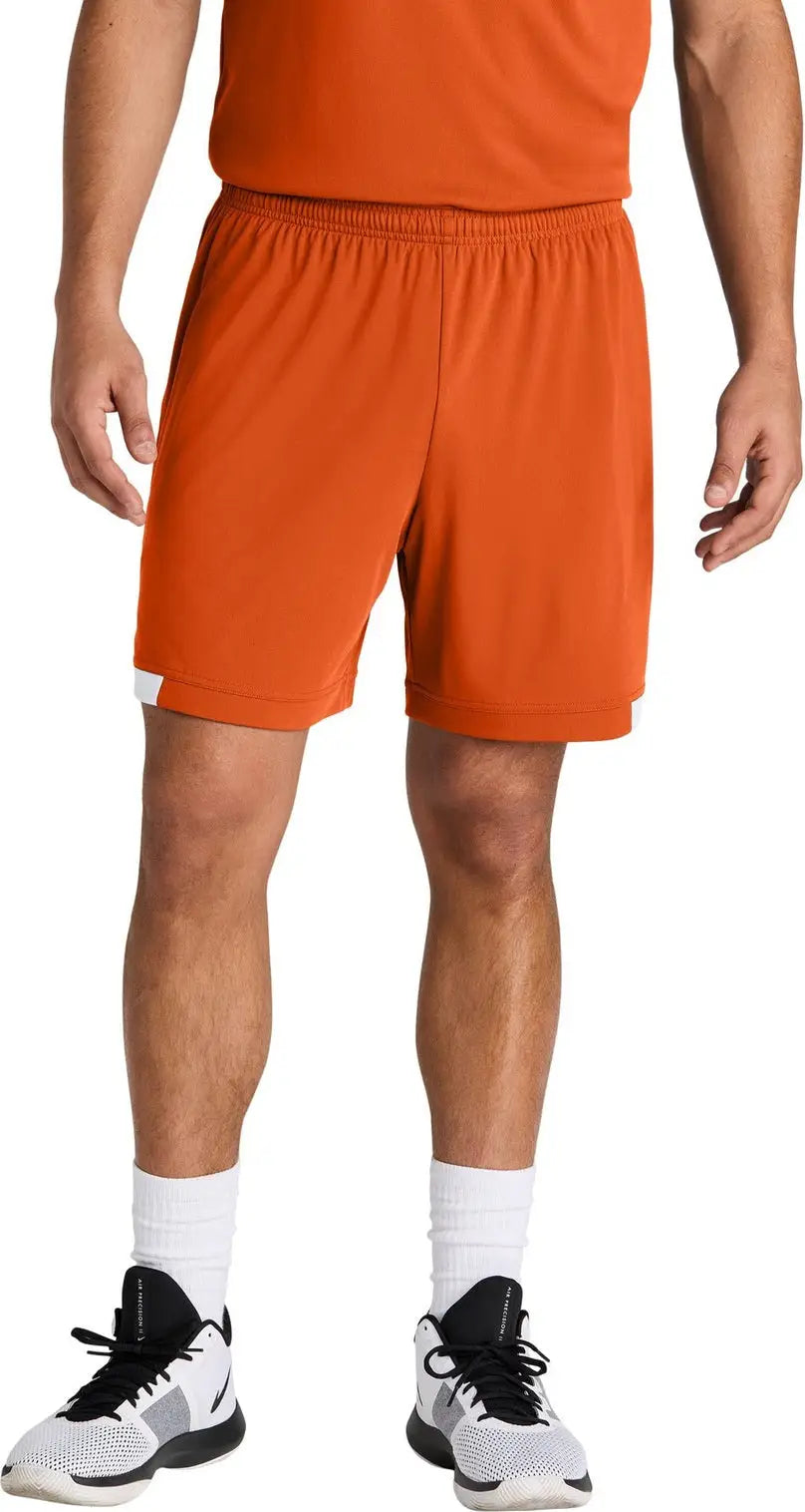 Sport-tek St442 Club 7’’ Short - Deep Orange White