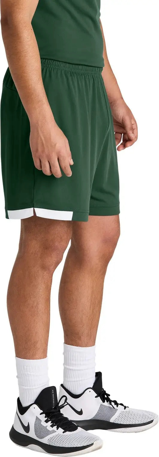 Sport-tek St442 Club 7’’ Short - Forest Green White