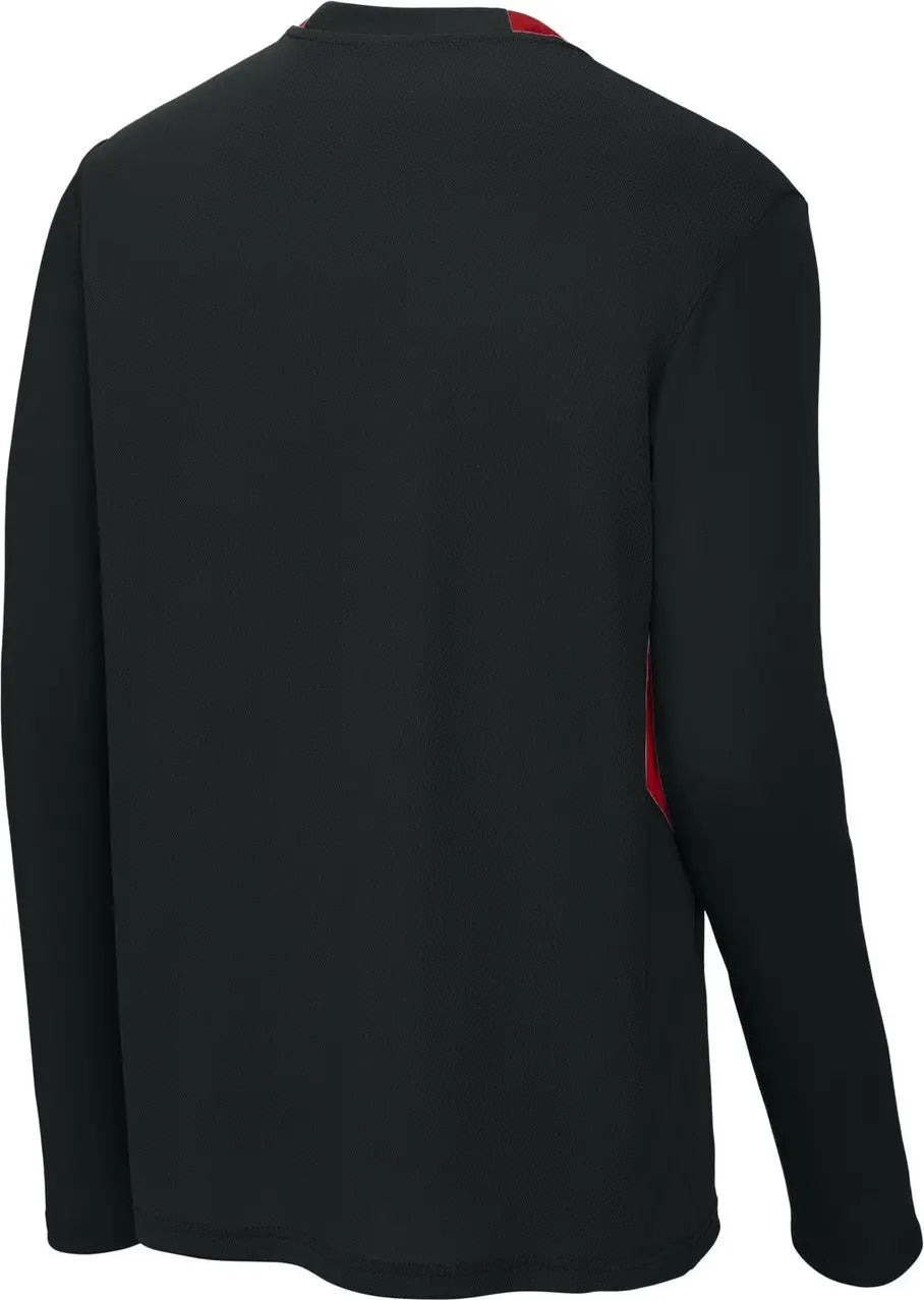 Sport-tek St443 Club 1/4-zip Pullover - Black Deep Red