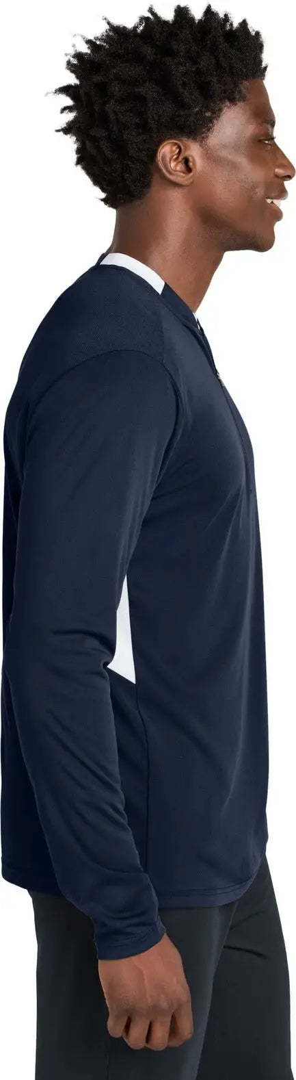 Sport-tek St443 Club 1/4-zip Pullover - True Navy White