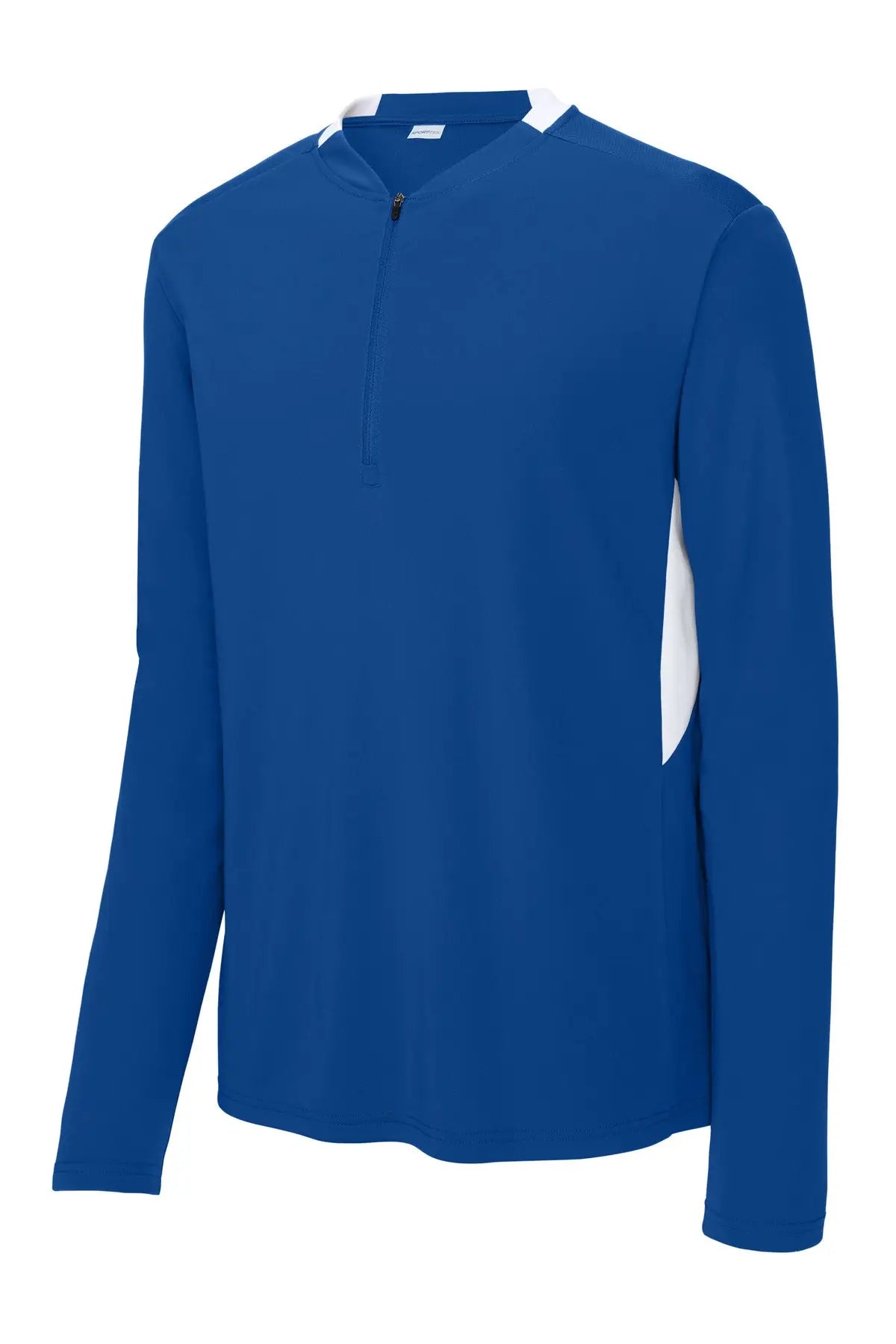 Sport-tek St443 Club 1/4-zip Pullover - True Royal White