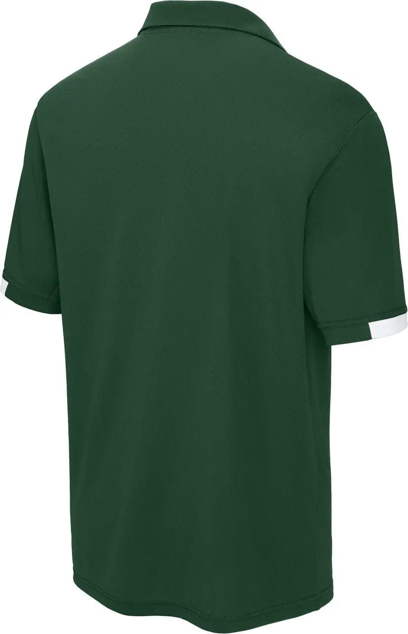 Sport-tek St444 Club Colorblock Polo - Forest Green White