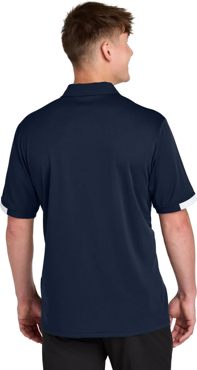 Sport-tek St444 Club Colorblock Polo - True Navy White