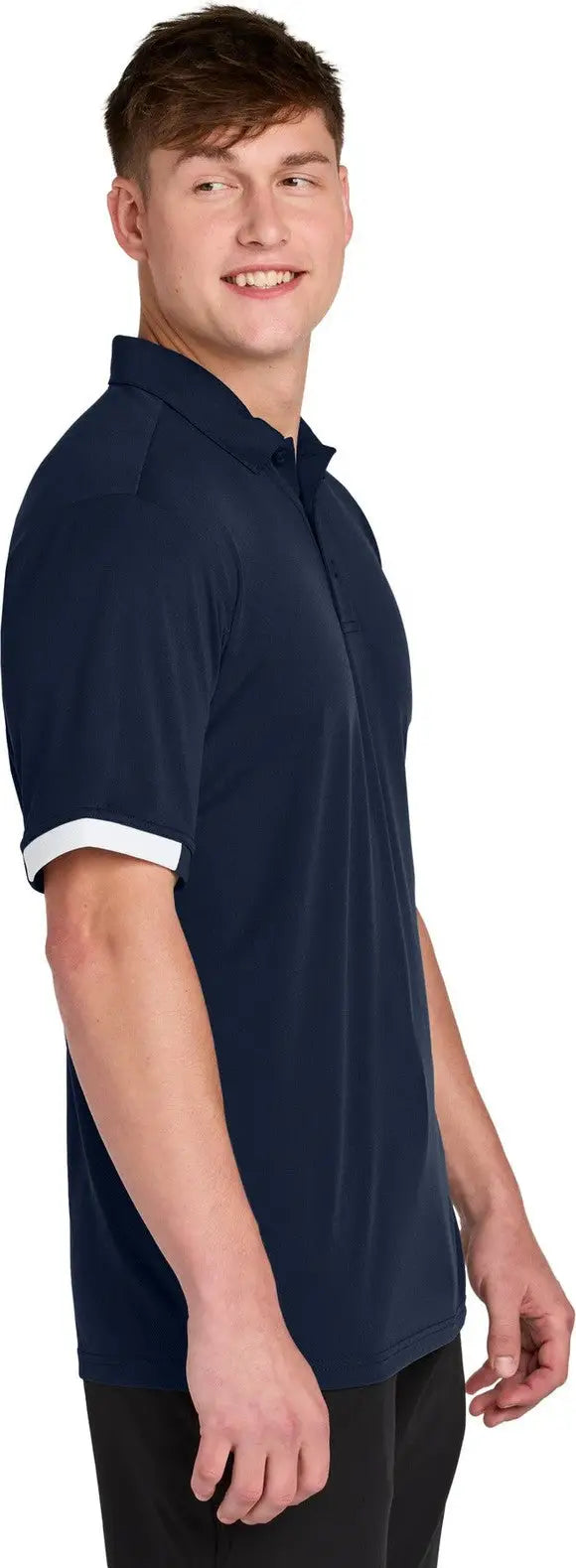 Sport-tek St444 Club Colorblock Polo - True Navy White
