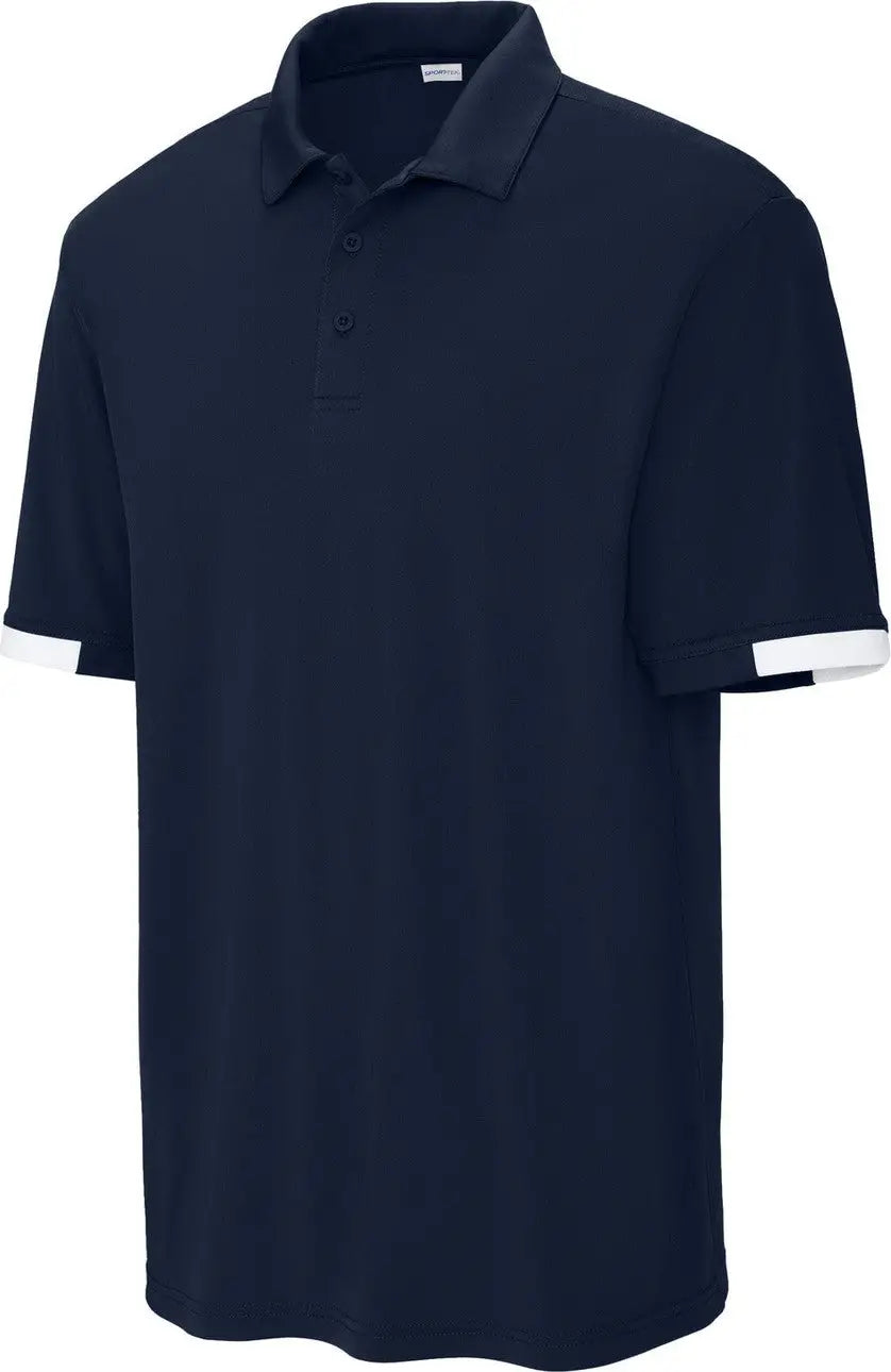 Sport-tek St444 Club Colorblock Polo - True Navy White