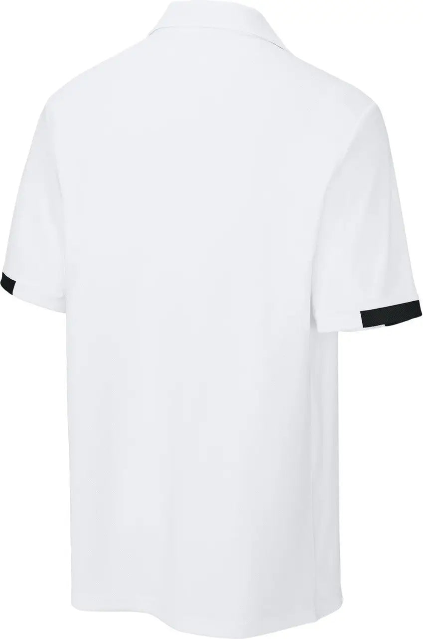 Sport-tek St444 Club Colorblock Polo - White Black