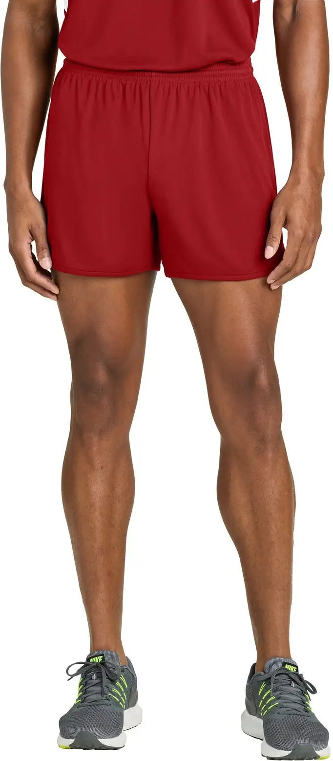 Sport-tek St447 Club 4’’ Track Short - Deep Red - Adult Xs