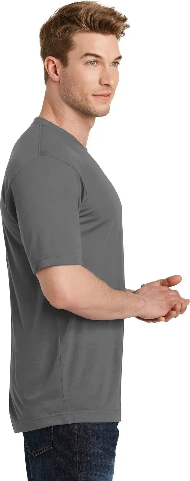 Sport-tek St450 Posicharge Competitor Cotton Touch Tee - Dark Smoke Gray