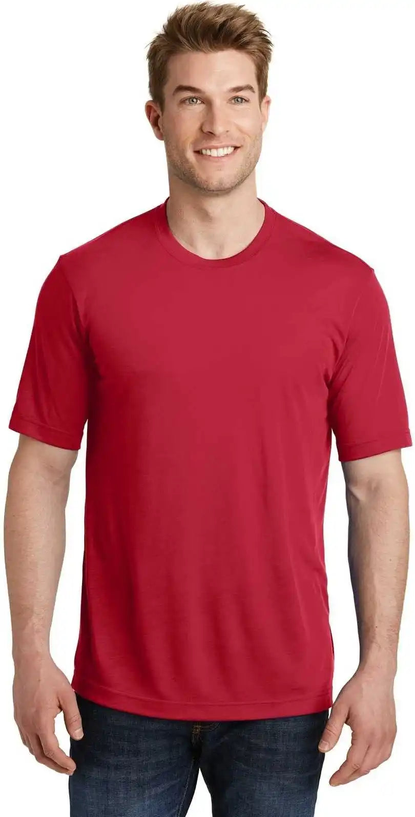 Sport Tek St450 Posicharge Competitor Cotton Touch Tee Deep Red