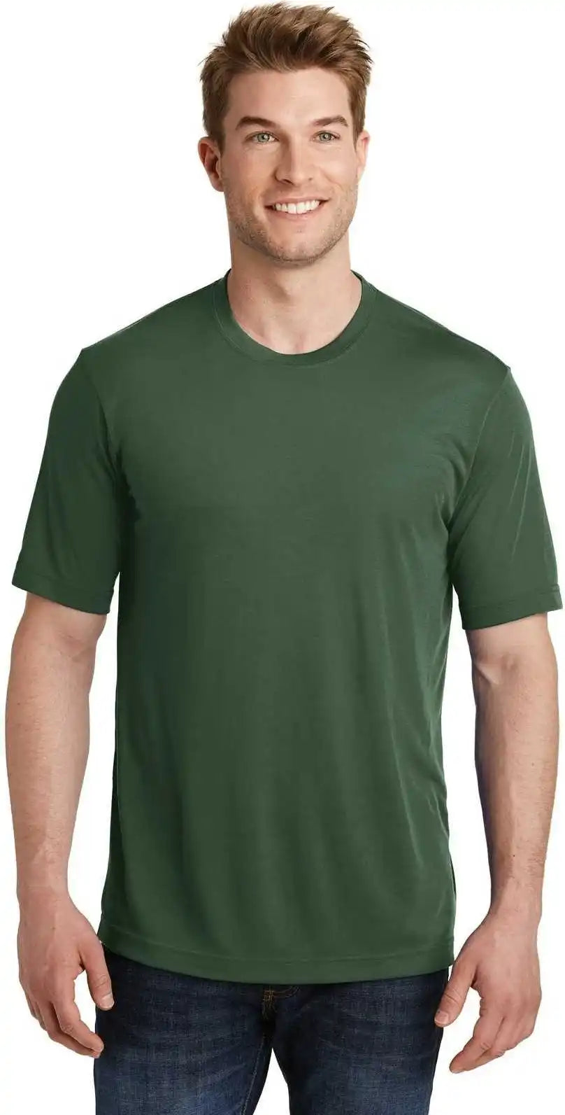 Sport-tek St450 Posicharge Competitor Cotton Touch Tee - Forest Green