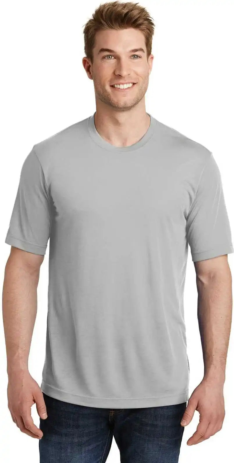 Sport Tek St450 Posicharge Competitor Cotton Touch Tee Silver