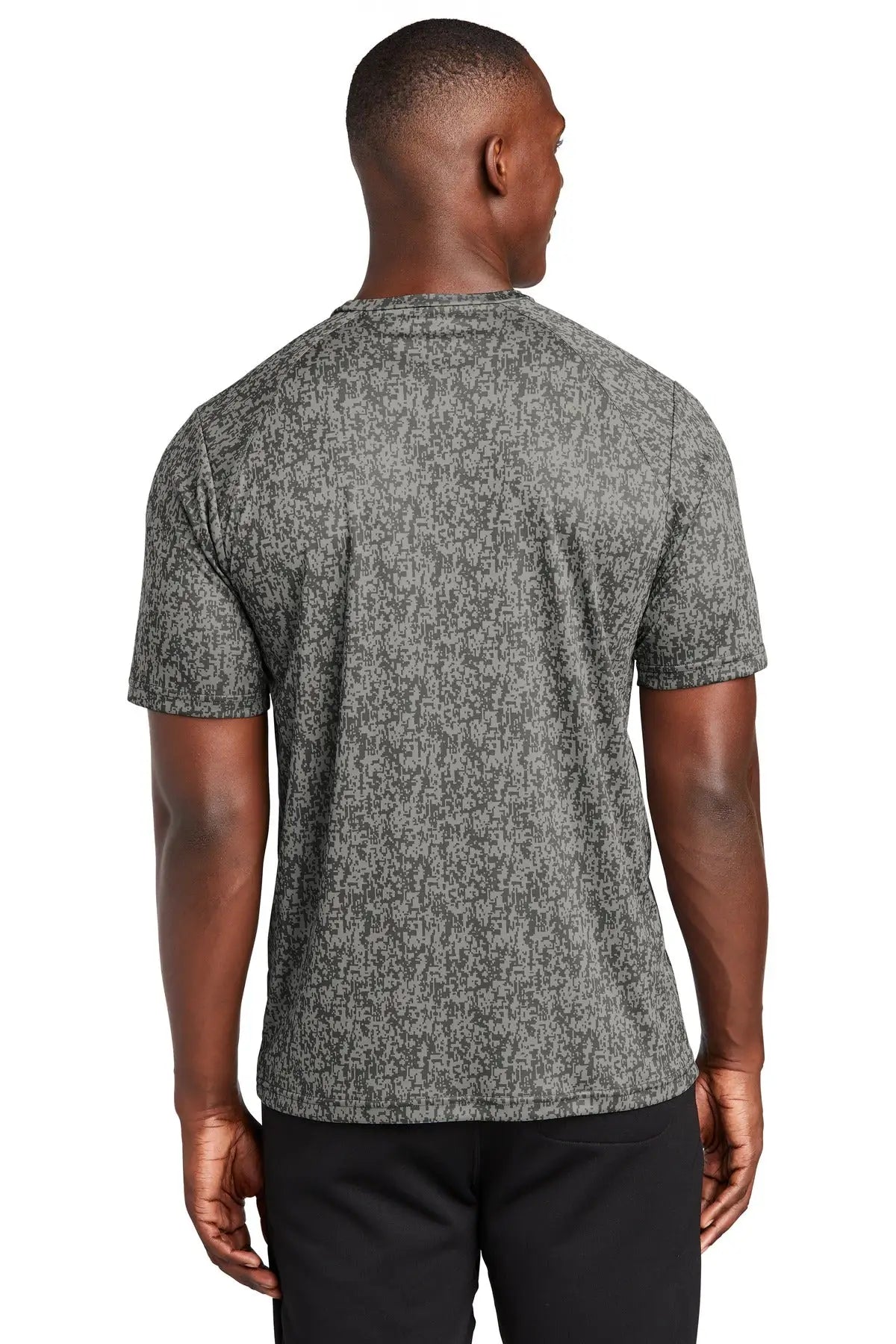 Sport-tek St460 Digi Camo Tee - Gray Concrete