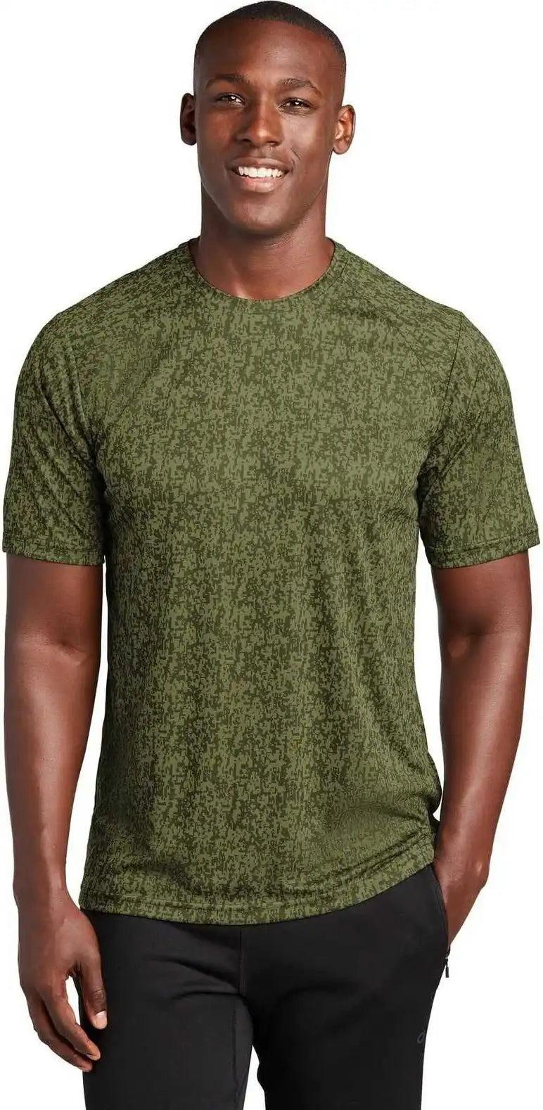 Sport-tek St460 Digi Camo Tee - Olive Drab Green