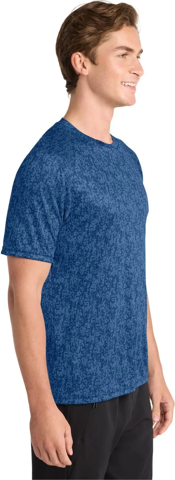 Sport-tek St460 Digi Camo Tee - Royal
